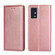 ZTE Axon 30 Pro 5G Gloss Oil Solid Color Magnetic Leather Phone Case - Rose Gold