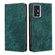 ZTE Axon 30 Pro RFID Anti-theft Brush Magnetic Leather Phone Case - Green