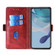 ZTE Axon 40 Lite Contrast Color Side Buckle Leather Phone Case - Red + Black