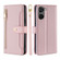 ZTE Axon 40 Lite Lite Sheep Texture Cross-body Zipper Wallet Leather Phone Case - Pink