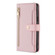 ZTE Axon 40 Lite Lite Sheep Texture Cross-body Zipper Wallet Leather Phone Case - Pink