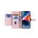 ZTE Axon 40 Lite Lite Sheep Texture Cross-body Zipper Wallet Leather Phone Case - Pink