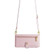 ZTE Axon 40 Lite Lite Sheep Texture Cross-body Zipper Wallet Leather Phone Case - Pink