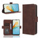 ZTE Axon 40 Lite Skin Feel Calf Texture Card Slots Leather Phone Case - Brown ZTE Axon 40 Lite Skin Feel Calf Texture Card Slots Leather Phone Case - Brown