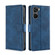 ZTE Axon 40 Lite Skin Feel Crocodile Magnetic Clasp Leather Phone Case - Blue