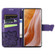 ZTE Axon 40 Ultra Butterfly Love Flower Embossed Flip Leather Phone Case - Dark Purple