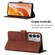 ZTE Axon 40 Ultra Crossbody 3D Embossed Flip Leather Phone Case - Brown