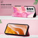 ZTE Axon 40 Ultra PT003 Marble Pattern Flip Leather Phone Case - Pink Purple Gold LS001