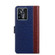 ZTE Blabe V30 Ostrich Texture Flip Leather Phone Case - Blue