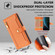 ZTE Blabe V30 Sheep Texture Cross-body Zipper Wallet Leather Phone Case - Orange