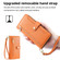 ZTE Blabe V30 Sheep Texture Cross-body Zipper Wallet Leather Phone Case - Orange