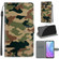 ZTE Blade 20 Smart Voltage Coloured Drawing Magnetic Clasp Horizontal Flip PU Leather Case with Holder & Card Slots - C12 Green Yellow Camouflage