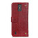ZTE Blade A32 Copper Buckle Nappa Texture Flip Leather Phone Case - Wine Red