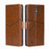 ZTE Blade A32 Geometric Stitching Flip Leather Phone Case - Light Brown