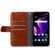ZTE Blade A32 Geometric Stitching Flip Leather Phone Case - Light Brown