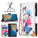 ZTE Blade A51 Colored Drawing Pattern Zipper Leather Phone Case - Two Butterflies