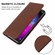 ZTE Blade A51 Lite/A5 2020 Magnetic Closure Leather Phone Case - Brown