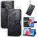 ZTE Blade A52 Butterfly Love Flower Embossed Leather Phone Case - Black