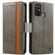 ZTE Blade A52 CaseNeo Splicing Dual Magnetic Buckle Leather Phone Case - Gray