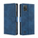 ZTE Blade A52 Lite Skin Feel Crocodile Magnetic Clasp Leather Phone Case - Blue