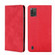 ZTE Blade A52 Lite Skin Feel Magnetic Horizontal Flip Leather Phone Case - Red