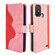 ZTE Blade A52 Stitching Horizontal Flip Leather Phone Case - Pink Red