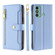ZTE Blade A53 4G Lite Sheep Texture Cross-body Zipper Wallet Leather Phone Case - Blue