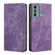 ZTE Blade A53 4G RFID Anti-theft Brush Magnetic Leather Phone Case - Purple
