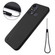 ZTE Blade A53 Pure Color Liquid Silicone Shockproof Phone Case - Black