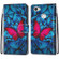 ZTE Blade A6 / A6 Lite Coloured Drawing Cross Texture Horizontal Flip PU Leather Case with Holder & Card Slots & Wallet & Lanyard - Blue Red Butterfly