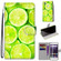 ZTE Blade A6 / A6 Lite Coloured Drawing Cross Texture Horizontal Flip PU Leather Case with Holder & Card Slots & Wallet & Lanyard - Green Lemon