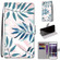 ZTE Blade A6 / A6 Lite Coloured Drawing Cross Texture Horizontal Flip PU Leather Case with Holder & Card Slots & Wallet & Lanyard - Pink Green Leaf