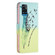 ZTE Blade A71 Colored Drawing Pattern Leather Phone Case - Feather
