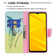ZTE Blade A71 Colored Drawing Pattern Leather Phone Case - Feather
