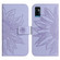ZTE Blade A71 Skin Feel Sun Flower Pattern Flip Leather Phone Case with Lanyard - Purple