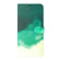 ZTE Blade A72 / V40 Vita Watercolor Pattern Horizontal Flip Leather Phone Case - Cyan Green