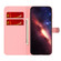 ZTE Blade A72 / V40 Vita Watercolor Pattern Horizontal Flip Leather Phone Case - Purple Red