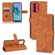 ZTE Blade A72 4G / V40 Vita Skin Feel Magnetic Flip Leather Phone Case - Brown