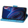 ZTE Blade A72 4G Butterfly Love Flower Embossed Leather Phone Case - Blue
