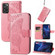 ZTE Blade A72 4G Butterfly Love Flower Embossed Leather Phone Case - Pink