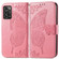 ZTE Blade A72 4G Butterfly Love Flower Embossed Leather Phone Case - Pink
