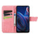 ZTE Blade A72 4G Butterfly Love Flower Embossed Leather Phone Case - Pink