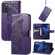 ZTE Blade A72 4G Butterfly Love Flower Embossed Leather Phone Case - Purple
