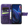 ZTE Blade A72 4G Butterfly Love Flower Embossed Leather Phone Case - Purple