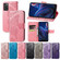 ZTE Blade A72 4G Butterfly Love Flower Embossed Leather Phone Case - Purple