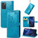 ZTE Blade A72 4G Mandala Flower Embossed Leather Phone Case - Blue