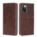 ZTE Blade A72 5G Cow Texture Magnetic Horizontal Flip Leather Phone Case - Dark Brown