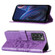 ZTE Blade A72 5G Embossed Butterfly Flip Leather Phone Case - Purple