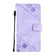 ZTE Blade A72 Skin-feel Embossed Leather Phone Case - Light Purple