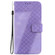 ZTE Blade A72/V40 Vita 7-shaped Embossed Leather Phone Case - Purple